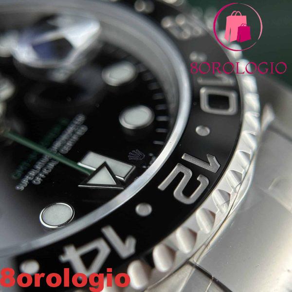 Rolex GMT-Master II 116710LN Quadrante Nero Bracciale Oyster Replica Super Clone Clean Factory 40mm Orologio - immagine 12
