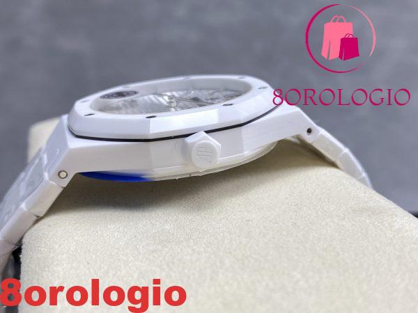 Audemars Piguet Royal Oak 15500 White Ceramic White Dial replica 1:1 Super Clone APSF 41mm Orologio - immagine 9