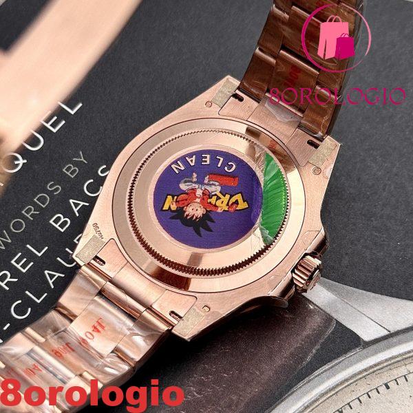 Rolex GMT-Master II Root Beer Oro Rosa Quadrante Nero Replica di Alta Qualità Clean Factory 40mm Orologio - immagine 9