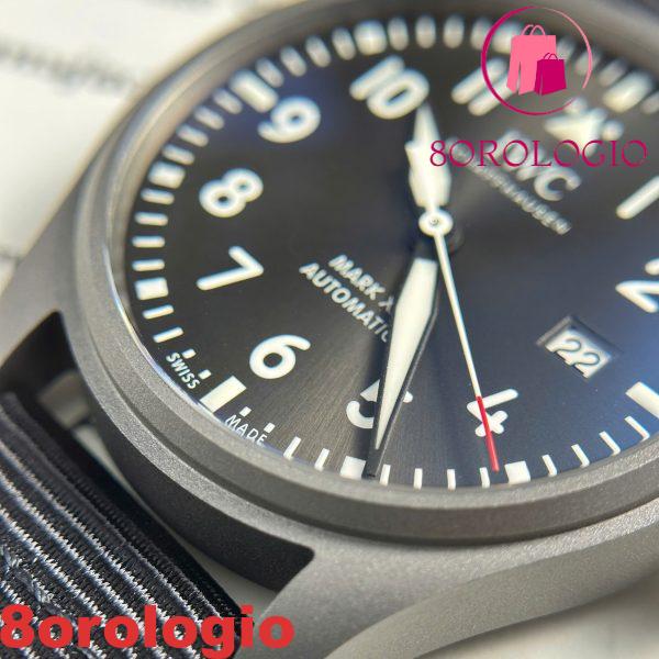 IWC Pilot’s Watch Mark XX Patrouille Suisse IW328209 Replica Migliore V7 Factory 41mm Quadrante Grigio Titanio Orologio - immagine 12