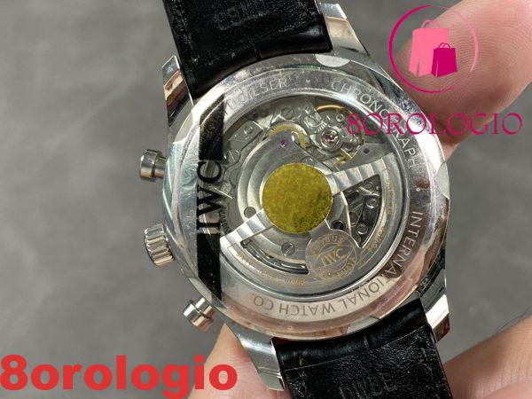 IWC Portugieser Chronograph Classic IW390302 Quadrante Bianco Cinturino in Pelle Replica Migliore APSF 42mm Orologio - immagine 8