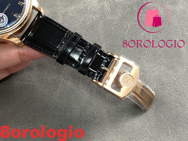 IWC Portugieser IW500713 Oro Rosa Quadrante Blu Cinturino in Pelle Migliore Replica APSF 42mm Orologio - immagine 8