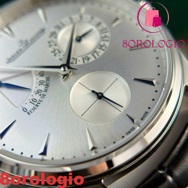 Jaeger-LeCoultre Master Ultra Thin Reserve De Marche Q1378420 Quadrante Argento Cinturino in Pelle Migliore Replica 39mm Orologio - immagine 13