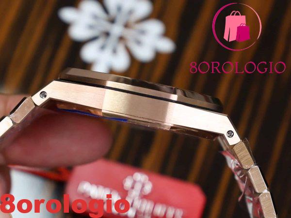 Audemars Piguet Royal Oak 15500OR Oro Rosa Quadrante Nero Replica Super Clone APSF 41mm Orologio - immagine 10