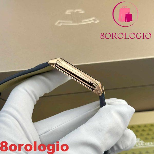 Jaeger-LeCoultre Reverso Tribute Monoface Small Seconds Oro Rosa Quadrante Blu Migliore Replica MGF 45.6×27.4mm Orologio - immagine 9