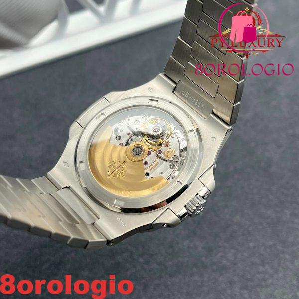 Patek Philippe Nautilus 5711/112P-001 Platino Replica Personalizzata 1:1 Rubino Naturale 40mm Orologio - immagine 8