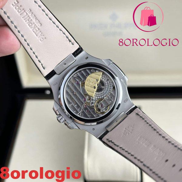 Patek Philippe Nautilus 5712 quadrante blu pelle replica di migliore qualità PPF V2 40mm Orologio - immagine 9