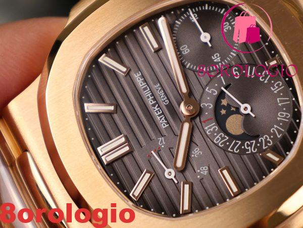 Patek Philippe Nautilus 5712/1R Oro Rosa 18K Replica 1:1 PPF V3 40mm Orologio - immagine 8