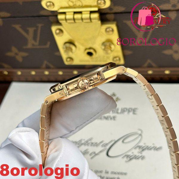 Patek Philippe Nautilus 5712/1R Quadrante Marrone Oro Rosa 18K Avvolto Modificato Opzioni Massime Replica Migliore 1:1 40mm Orologio - immagine 8