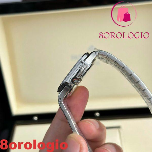 Patek Philippe Nautilus 7118/1200A-010 Acciaio Quadrante Bianco Replica Migliore Cornice con Pietre 3KF 35,2mm Orologio - immagine 8