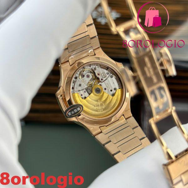 Patek Philippe Nautilus 7118/1200R-001 Oro Rosa Quadrante Bianco Ghiera con Diamanti Miglior Replica 3KF 35.2mm Orologio - immagine 8