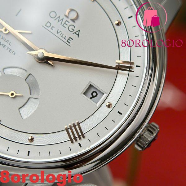 Omega De Ville Prestige Power Reserve Quadrante Argento Bracciale in Acciaio Miglior Replica 39.5mm Orologio - immagine 14