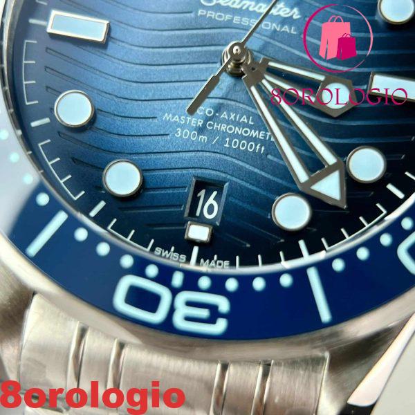 Omega Seamaster Diver 300M 210.30.42.20.03.003 Quadrante Blu Migliore Replica VSF 42mm Orologio - immagine 9