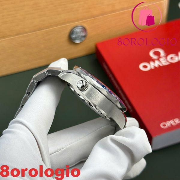 Omega Seamaster Diver 300M Cronografo Quadrante Grigio Lunetta in Ceramica Blu Replica Migliore N1 Factory 44mm Orologio - immagine 10