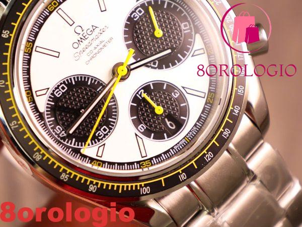Replica Omega Speedmaster Racing Chronograph 326.30.40.50.04.001 Acciaio Quadrante Bianco 40mm Orologio - immagine 10