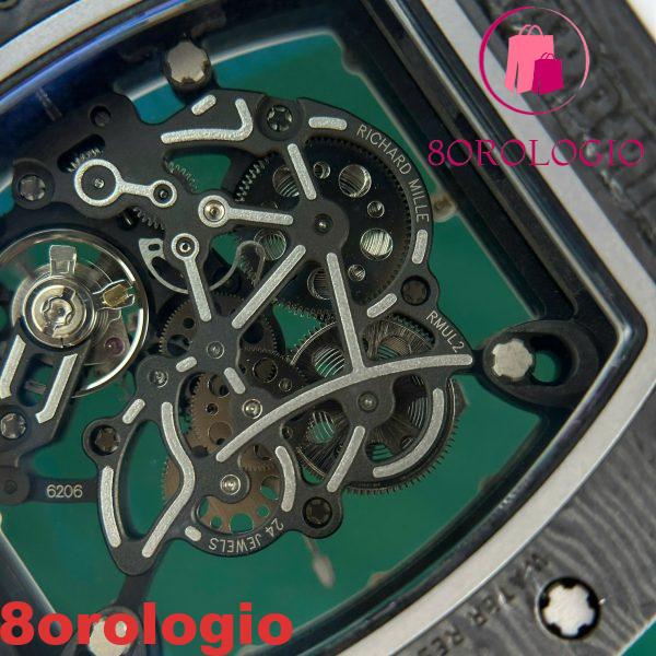 Richard Mille RM055 Bubba Watson Carbon Fiber White Legend Migliore Replica ZF 42.7 X 49.9mm Orologio - immagine 12