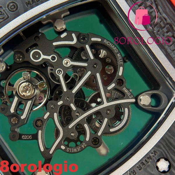 Replica Richard Mille RM055 Bubba Watson Dark Legend Fibra di Carbonio Miglior ZF 42.7 X 49.9mm Orologio - immagine 11
