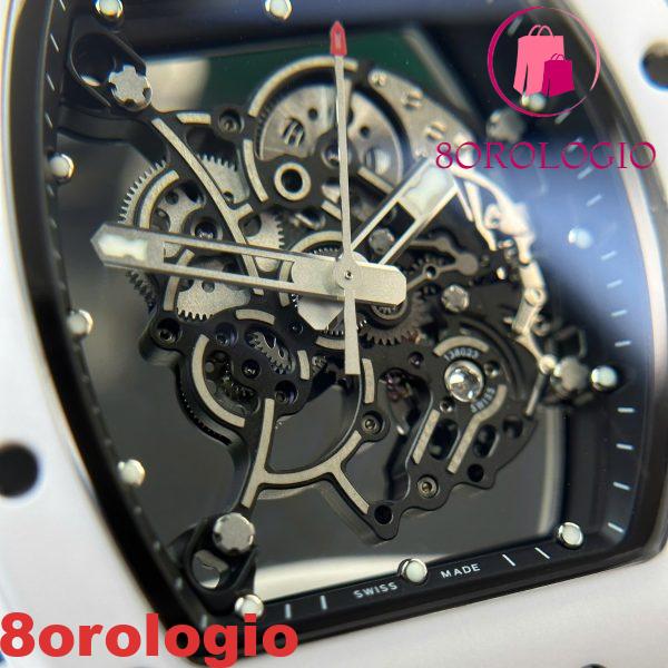 Richard Mille RM055 Bubba Watson Ceramica Bianca Migliore Replica BBR V4 42.7mm Orologio - immagine 13