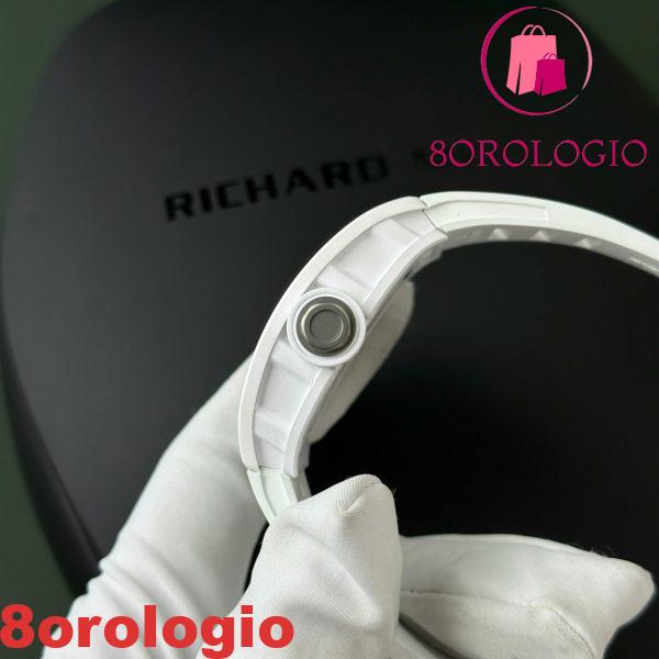 Richard Mille RM055 Ceramica Bianca Bubba Watson 1:1 Super Clone Miglior Replica ZF 42.7mm Orologio - immagine 9