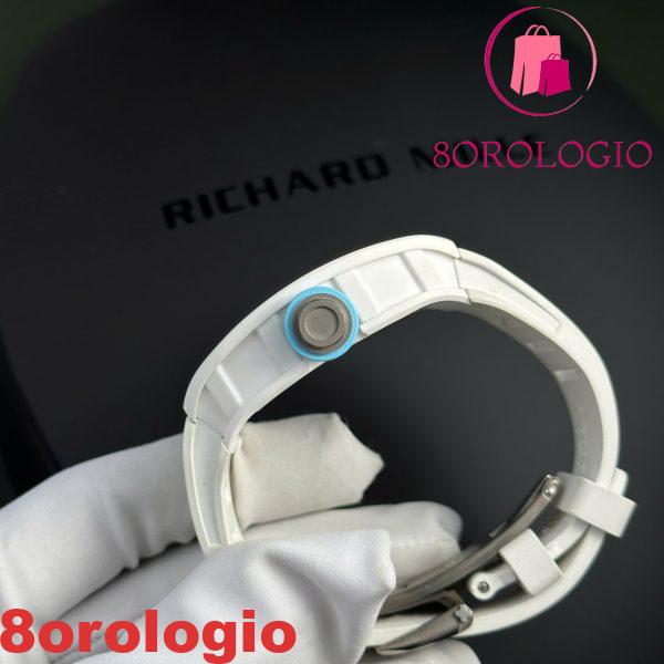 Richard Mille RM055 Ceramica Bianca Bubba Watson Asia Blue Miglior Replica BBR V3 42.7mm Orologio - immagine 10