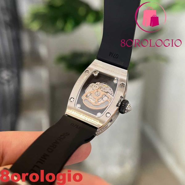Richard Mille RM07-01 Full Diamond Black Lip Replica 45.32 X 32.3mm Orologio - immagine 8
