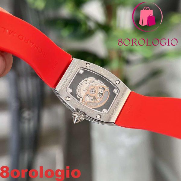 Replica Richard Mille RM07-01 Full Diamond Red Lip 45.32 X 32.3mm Orologio - immagine 8