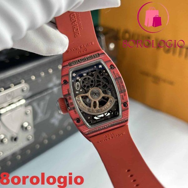 Replica di Alta Qualità Richard Mille RM07-01 Red Carbon TPT Quartz Racing Red Edizione Limitata 45.32 X 32.3mm Orologio - immagine 8