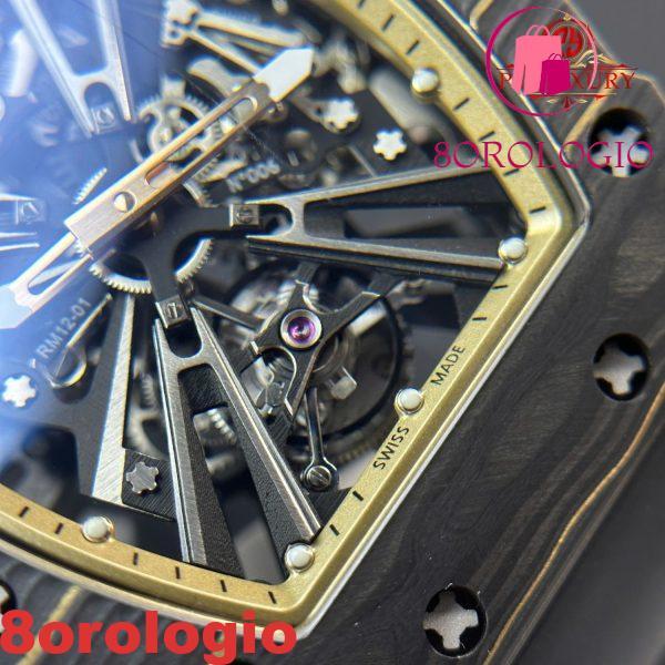Richard Mille RM12-01 Tourbillon NTPT Carbon Edizione Limitata Replica 1:1 Migliore Edizione 48mm X 39.30mm Orologio - immagine 14