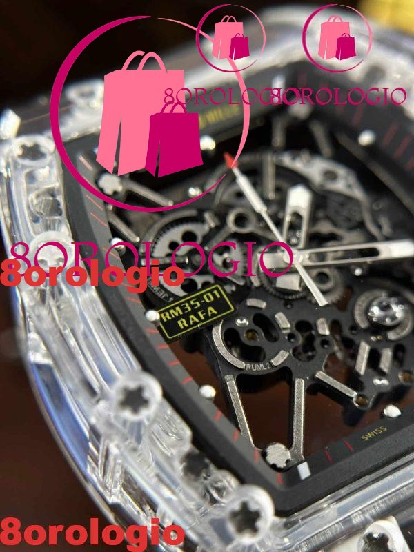 Richard Mille RM35-01 Rafael Nadal Zaffiro Migliore Replica Sonic Factory 42mm Orologio - immagine 11