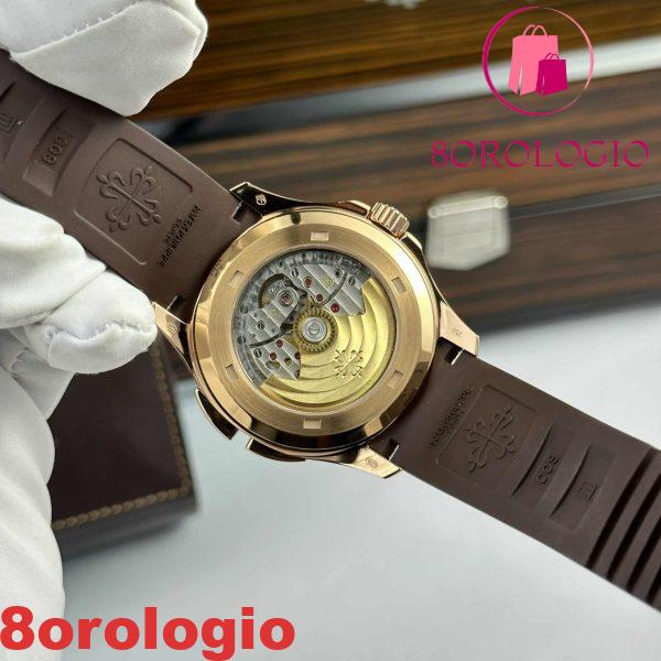 Patek Philippe Aquanaut 5164R-001 Oro Rosa Quadrante Marrone Replica Z Factory 40.8mm Orologio - immagine 10