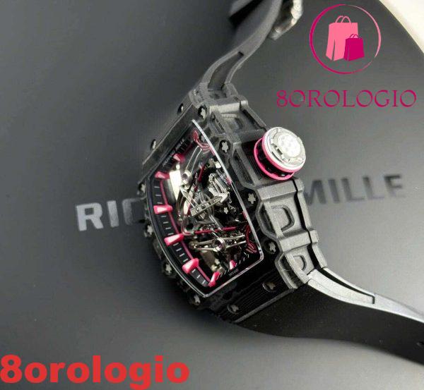 Richard Mille RM38-02 Tourbillon Bubba Watson Carbonio Nero TPT Migliore Replica Orologio - immagine 11