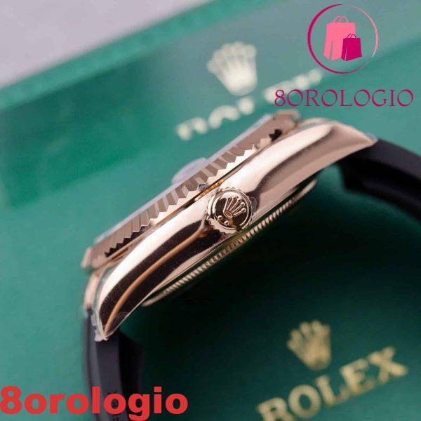 Rolex Sky-Dweller 326934 Oro Rosa Quadrante Cioccolato Cinturino in Gomma Migliore Replica 42mm Orologio - immagine 9