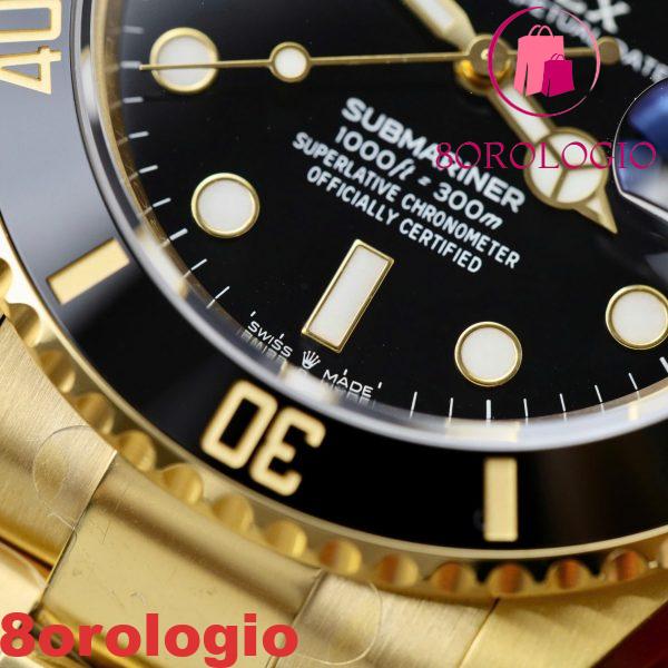 Rolex Submariner Date 126618LN-0002 Quadrante Nero Oro Giallo Miglior Replica VSF 41mm Orologio - immagine 10