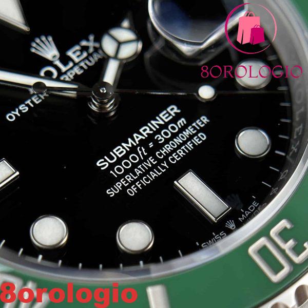 Replica di alta qualità Rolex Submariner Starbuck 126610LV quadrante nero lunetta in ceramica verde 41mm Orologio - immagine 12