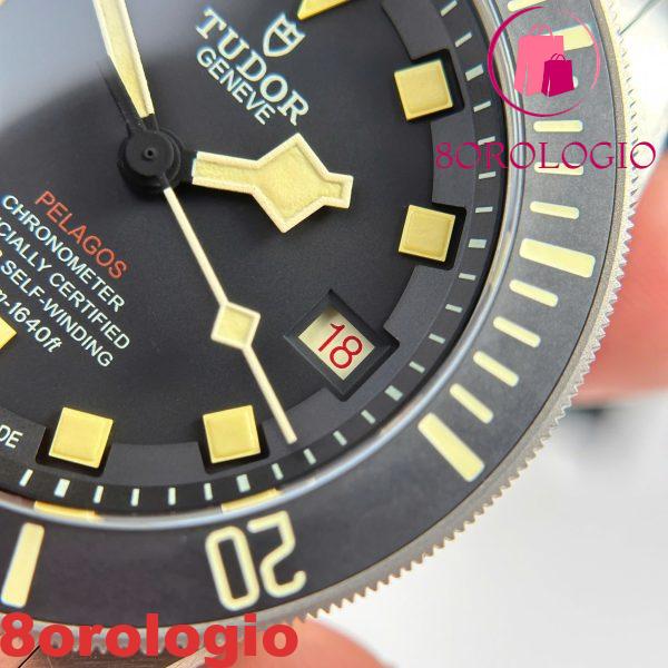Tudor Pelagos LHD Titanium 25610tnl-0001 Quadrante Nero Migliore Replica VSF 42mm  Orologio - immagine 12