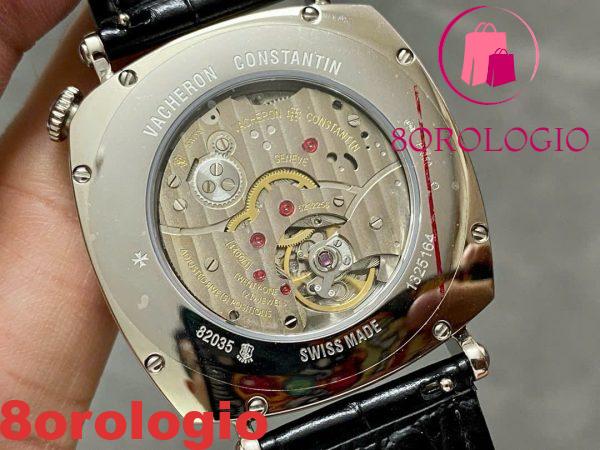 Vacheron Constantin Historiques American 1921 Quadrante Bianco Pelle Svizzera Replica AIF 40mm Orologio - immagine 8