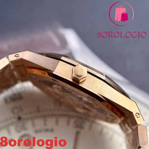 Audemars Piguet Royal Oak Jumbo Extra-sottile 16202OR Quadrante Grigio Fumé Migliore Replica 39mm Orologio - immagine 10