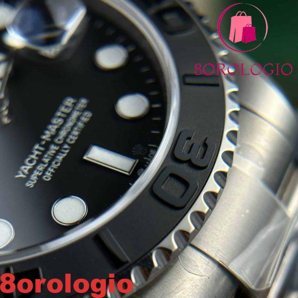 Rolex Yacht-Master Titanio RLX 226627 Quadrante Nero 105g Migliore Replica 42mm Orologio - immagine 14
