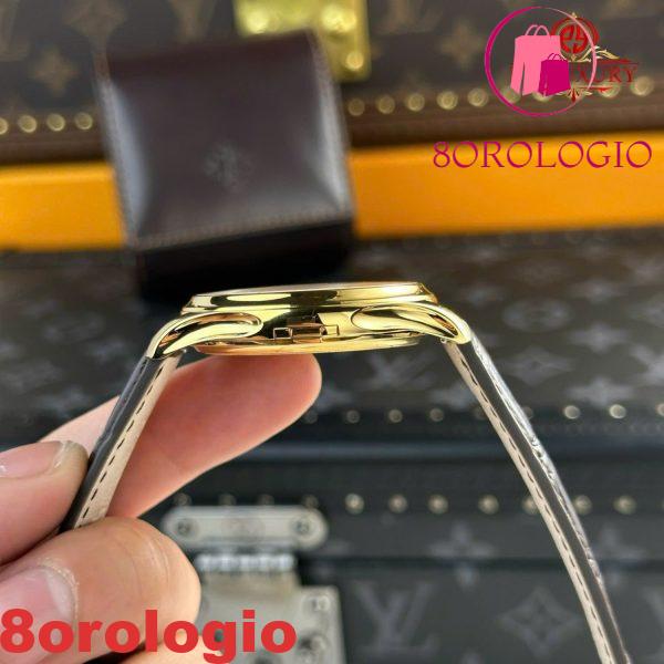 Patek Philippe Calatrava 5227J-001 Oro Giallo Cinturino in Pelle Replica 3KF 39mm Orologio - immagine 11