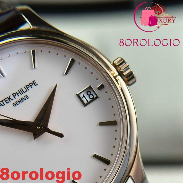Patek Philippe Calatrava 5227R-001 Oro Rosa Cinturino in Pelle 1:1 Replica 3KF 39mm Orologio - immagine 12