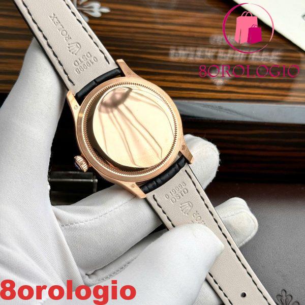 Replica Rolex Cellini Time 50505 Oro Rosa Quadrante Bianco 39mm Orologio - immagine 8