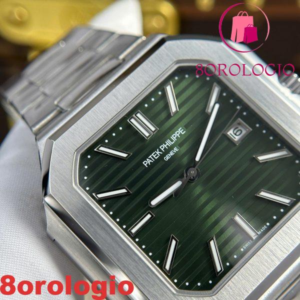 Patek Philippe Cubitus 5821/1A-001 Quadrante Verde Oliva 1:1 Replica 45mm Orologio - immagine 8