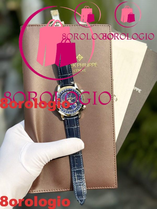 Patek Philippe Grand Complications 6102P-001 Quadrante Blu Replica 44mm Orologio - immagine 8