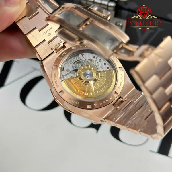 Vacheron Constantin Overseas 4500V Oro Rosa Quadrante Argento 1:1 Migliore Replica 41mm Orologio - immagine 9