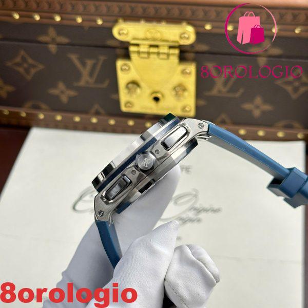 Audemars Piguet Royal Oak Offshore Chronograph 26420TI Titanio Quadrante Blu Migliore Replica 43mm Orologio - immagine 10
