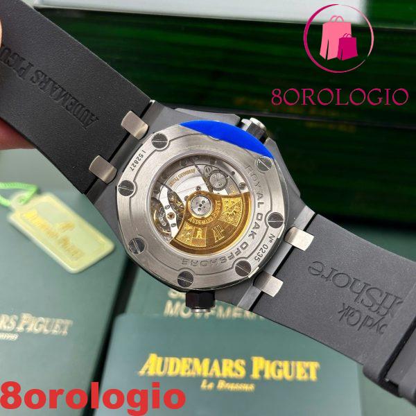 Audemars Piguet Royal Oak Offshore Diver 15707CE Quadrante Nero Ceramica Nera Gomma Migliore Replica APSF 42mm Orologio - immagine 8