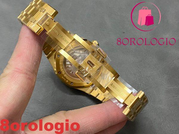 Audemars Piguet Royal Oak Perpetual Calendar 26574BA Oro Giallo Quadrante Blu Replica Migliore 41mm Orologio - immagine 10