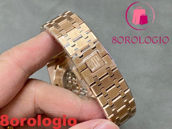 Audemars Piguet Royal Oak Calendario Perpetuo 26574OR Oro Rosa Quadrante Blu Migliore Replica 41mm Orologio - immagine 9