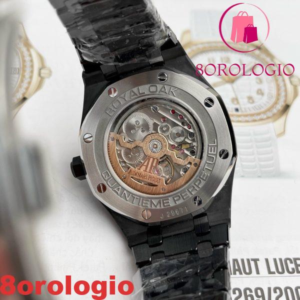 Audemars Piguet Royal Oak Calendario Perpetuo 26579CE Quadrante Grigio Ceramica Nera Miglior Replica APSF 41mm Orologio - immagine 11