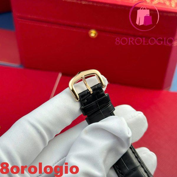 Cartier Ballon Bleu CRWGBB0009 Automatico Oro Rosa Cinturino in Pelle Nera Migliore Replica AF 36mm Orologio - immagine 9